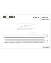 HANOK * LÁMPARA LINEAL LED 38W 3000K 50º BLANCA